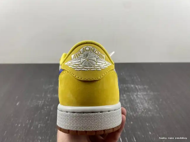 Cheap Husky OG Low Travis Canary 1 DZ4137-700 Air Jordan x Scott 0429